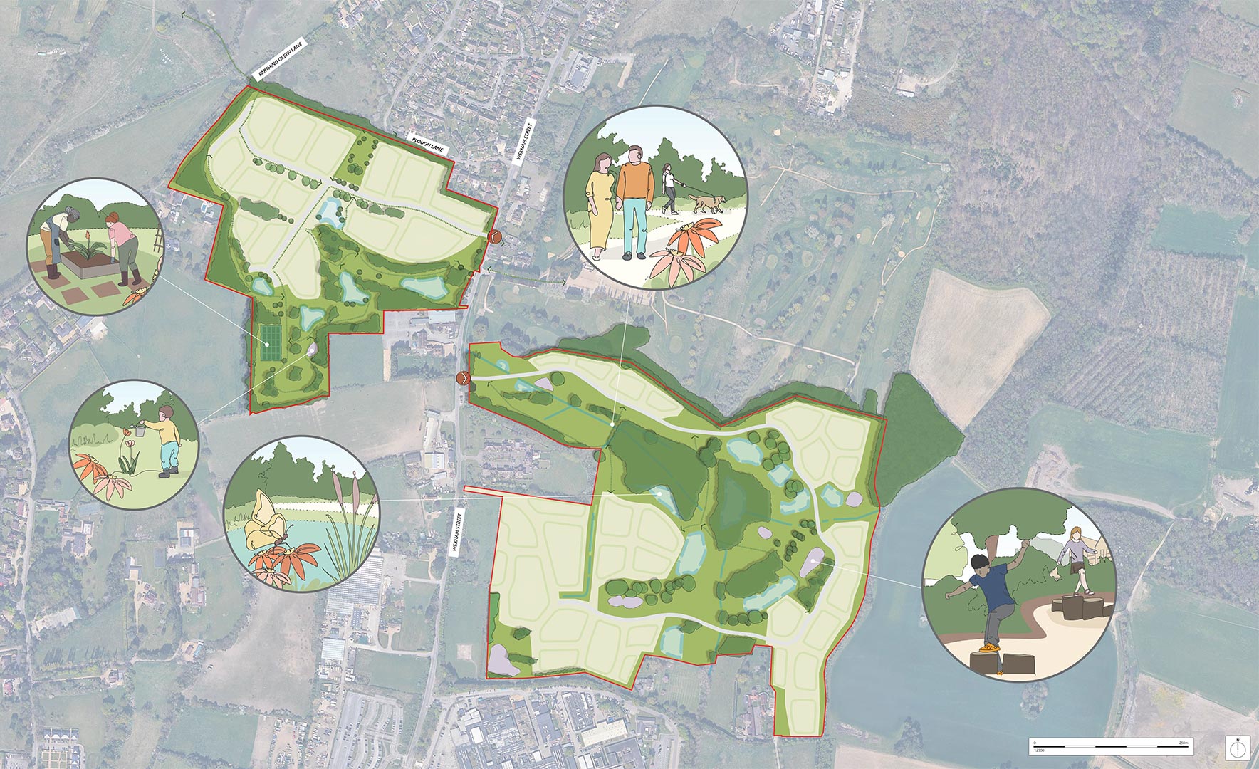 Wexham Grange and Gallions Park masterplan